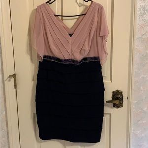 Dress pink and navy